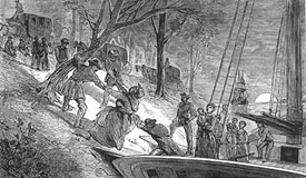 Fugitive slaves on boat